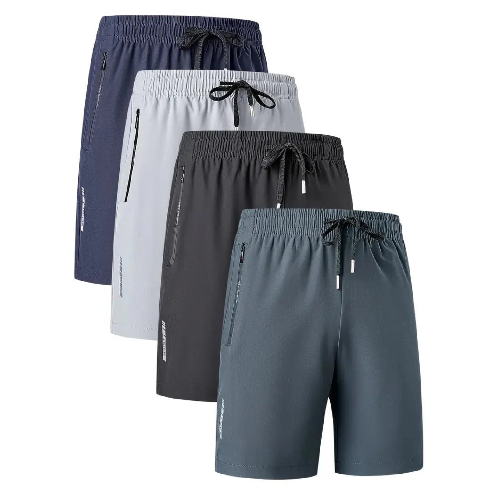 Combo of 4 Men's Stretchable Cotton Shorts