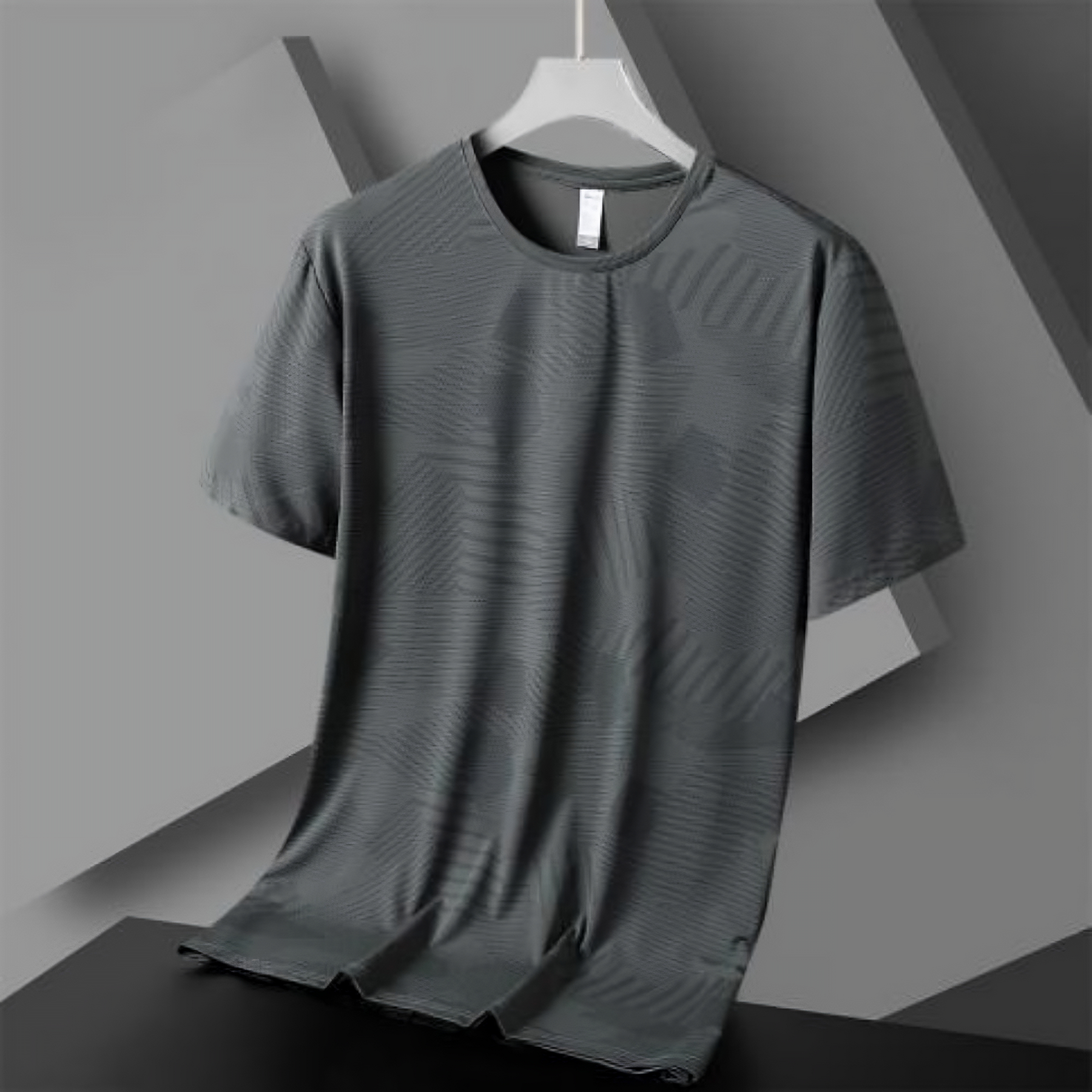 Men's Round Neck Polyester Casual T-shirt (Pack of 4)
